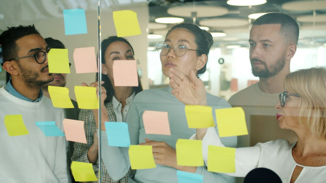 diverse team brainstorming