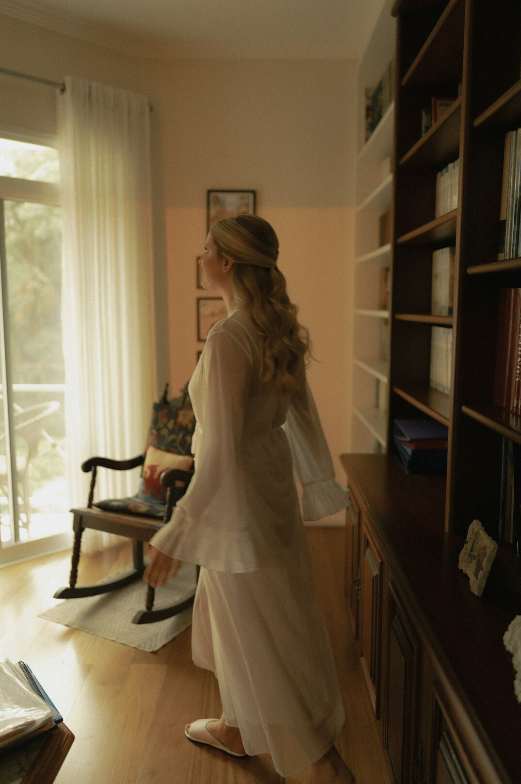 person journaling in quiet room